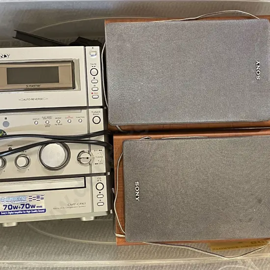 Sony Sound System with Two Speakers