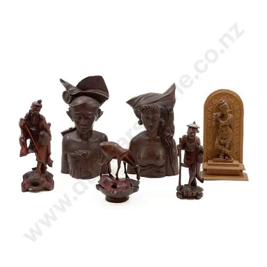 Quantity of Carved Figures and Ornaments etc