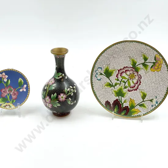 Three Pieces of Cloisonné