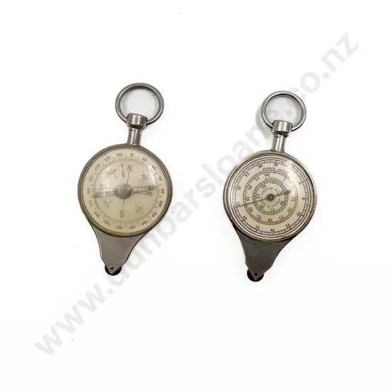 Vintage WW2 Map Measure and Compass with Other Vintage Map Measure