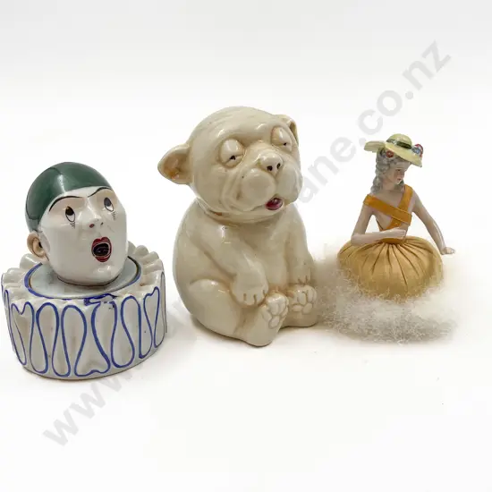 China Half Head Doll Together with Clown Ornament etc