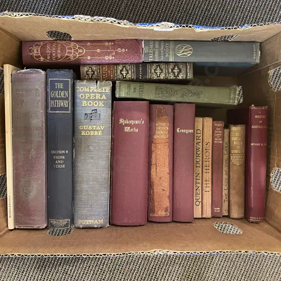 Box of Assorted Books Including Opera and Poetical Reference