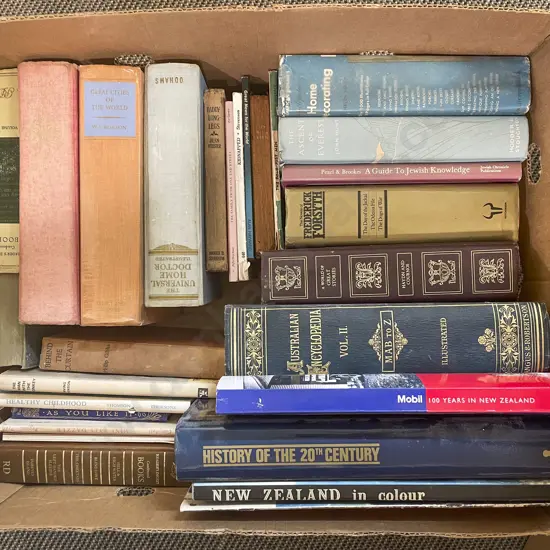 Box of Assorted Vintage Books