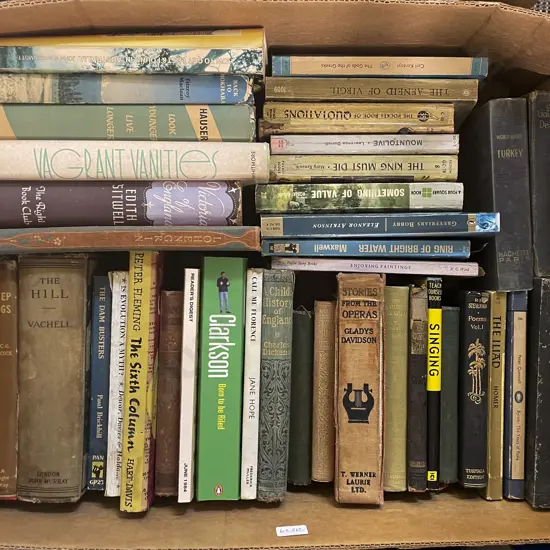Box of Assorted Books Including Classical Reference