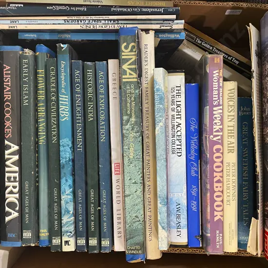 Box of Assorted Books Including Classical Reference etc