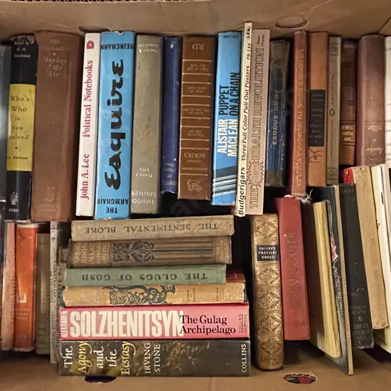 Box of Assorted Books