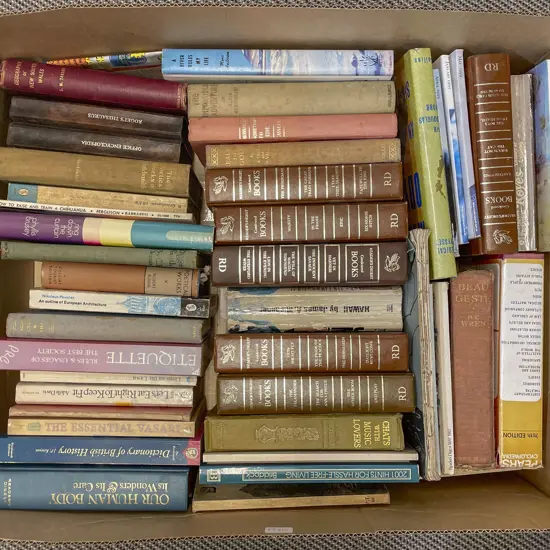 Box of Assorted Books