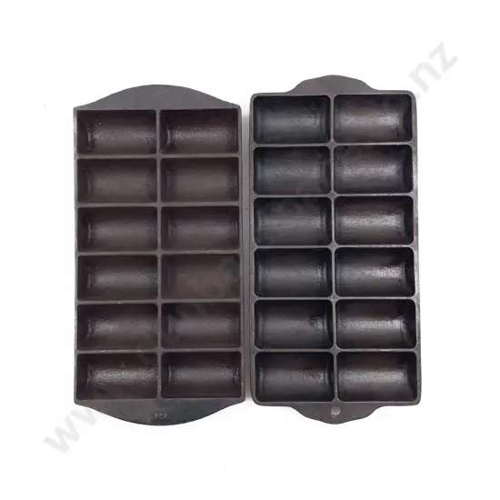 Two Vintage Wrought Iron Gem Irons