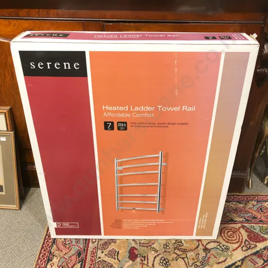 Boxed Heated Ladder Towel Rail