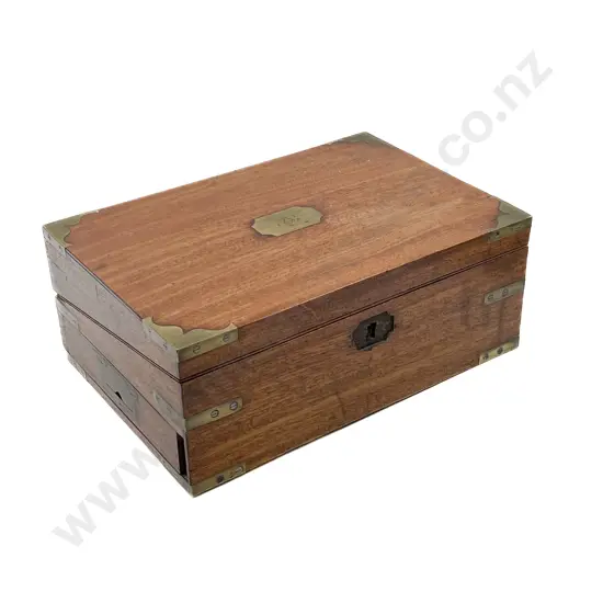 Brass Bound Victorian Writing Slope