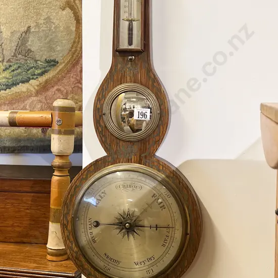Vintage Banjo Barometer