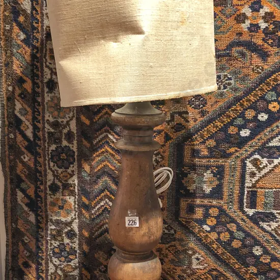Wooden Baluster Lamp