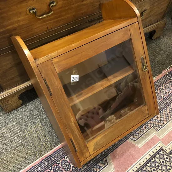 Small Glazed Door Wall Cabinet