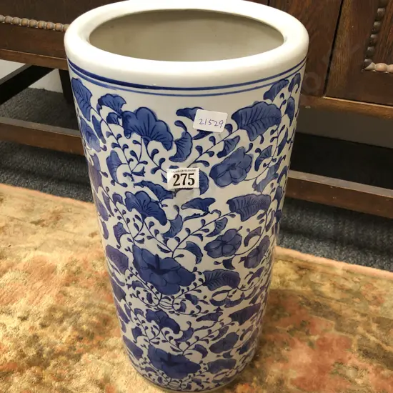 Blue and White Stick Stand