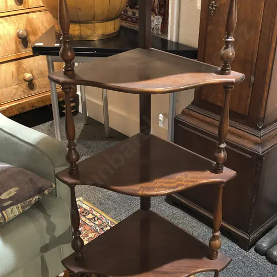 Mahogany Corner What-Not