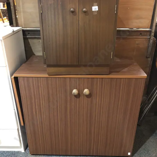 Small Record Cabinet and Sewing Machine Cabinet