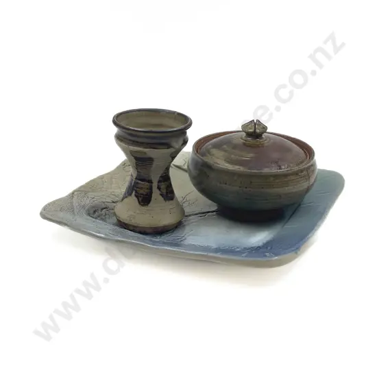 Three Pieces of NZ Pottery including Bob Steiner