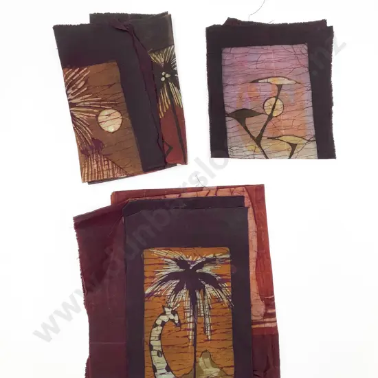 Quantity of Assorted Batik Fabric Pieces