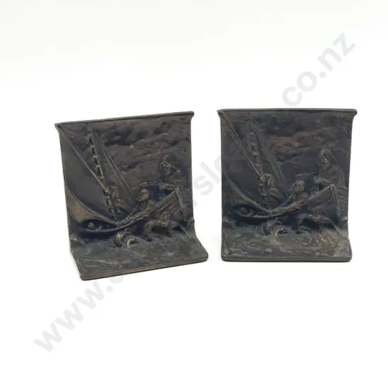 Pair of Brass Bookends