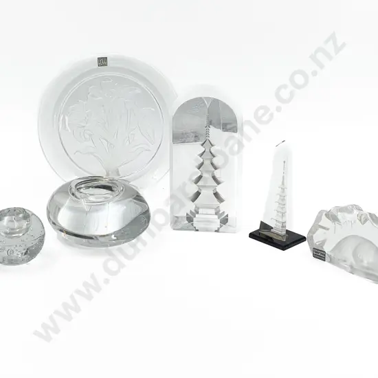 Quantity of Assorted Glass Ornaments including Paper Weights