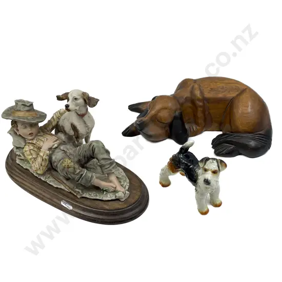 Three Assorted Dog Ornaments