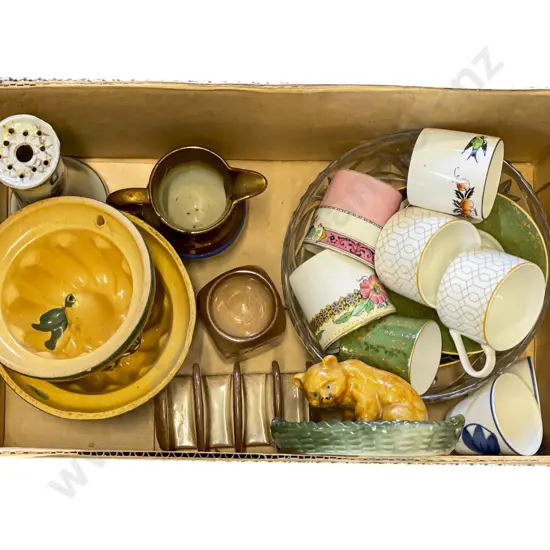 Box Quantity of Assorted including Handpainted Food Moulds