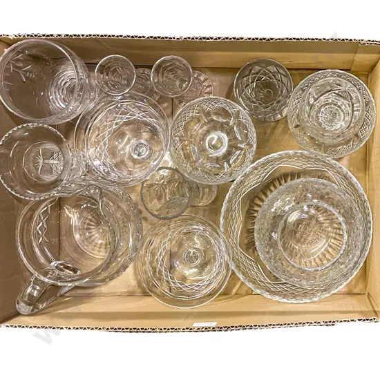Quantity of Assorted Crystal and Glass Ware