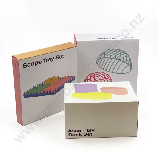 Three Boxed Areaware Homeware Items