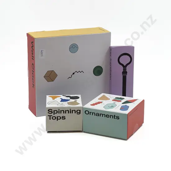 Four Assorted Boxed Areaware Children's Toys