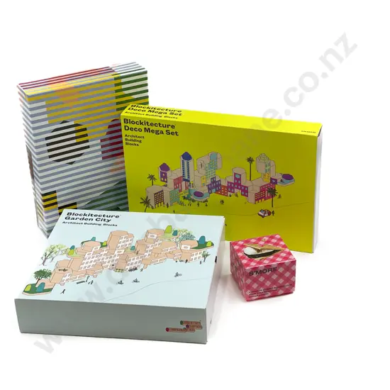 Four Assorted Boxed Areaware Children's Toys