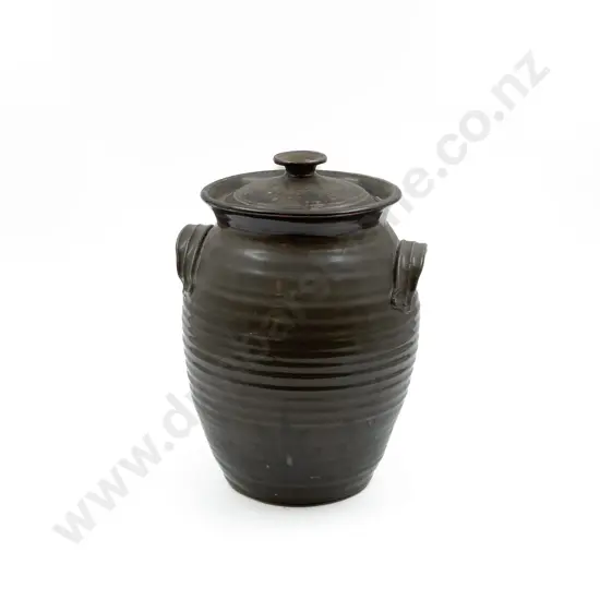 NZ Pottery Large Lidded Jar