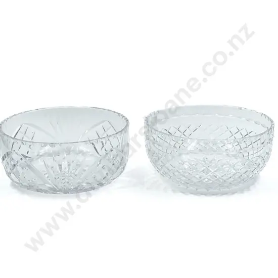 Two Webb Corbett Crystal Bowls