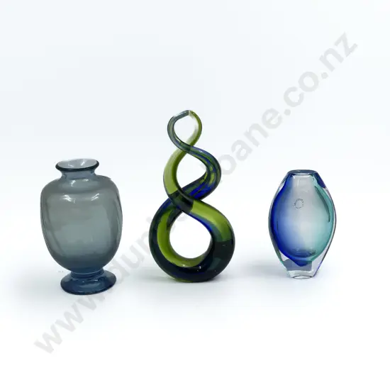Three Pcs of Art Glass