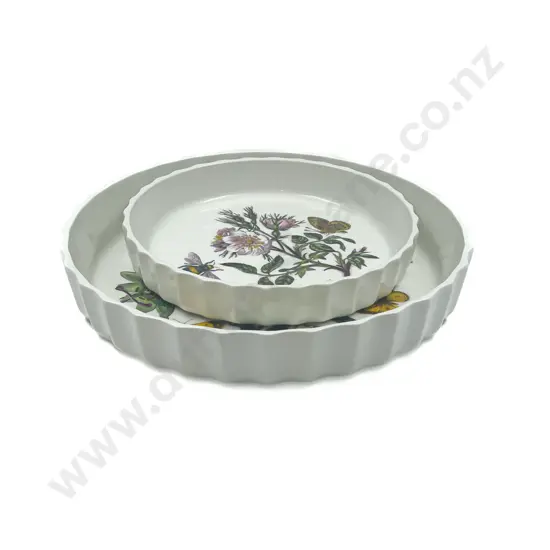 Two Portmerion Quiche Dishes