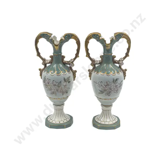 Pair of Royal Dux Mantle Vases