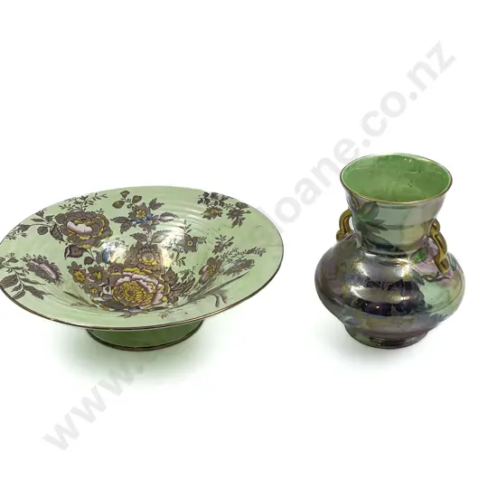 Two Pces of Maling Lustre Ware