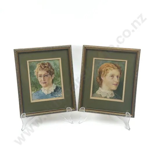 Two Small Framed Portraits