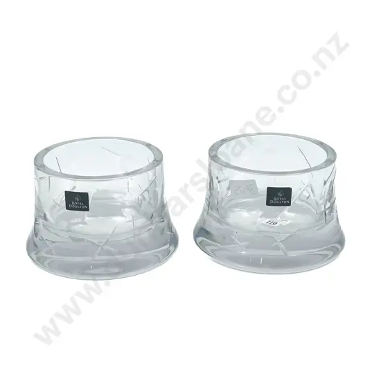Pair RD Crystal Wine Coasters