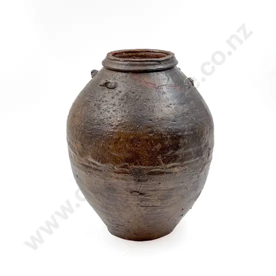 Large Vintage Asian Pottery Vase