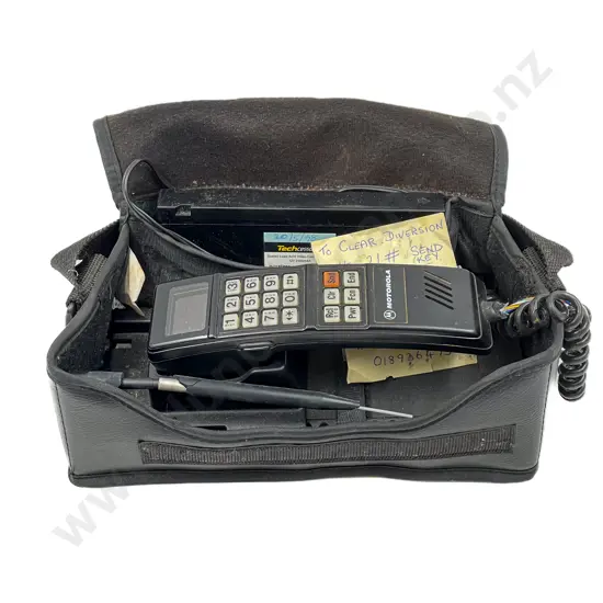 Vintage Motorola Early Mobile Phone in Carry Case