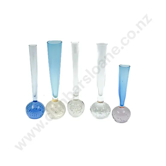 Five Kosta Boda Bullicante Type Bud Vases