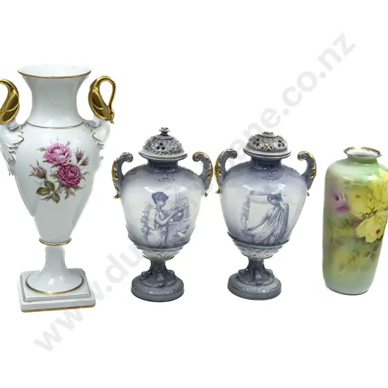 Four Assorted Vases
