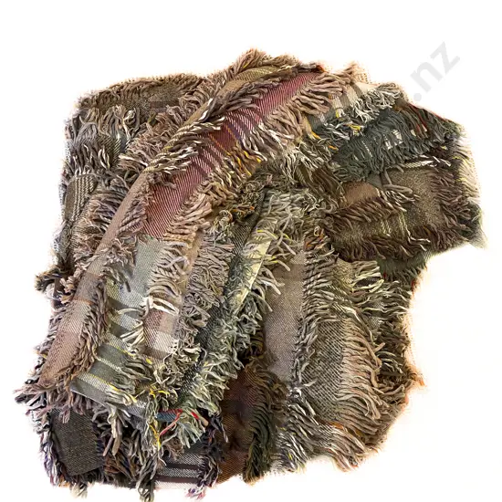 Handmade from Vintage Rug Fringe Quilt