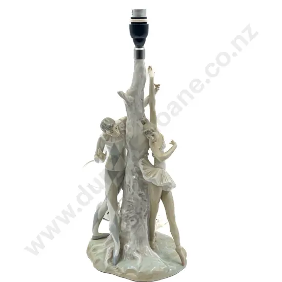 Lladro Figure Group Lamp