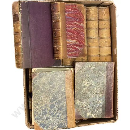 Quantity of Assorted Vintage Leather Bound Books