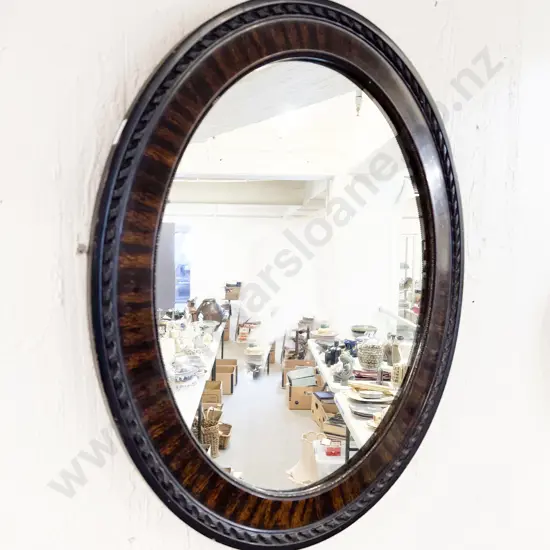 Framed Oval Wall Mirror