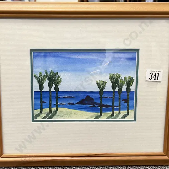 Sheryl Brooker "Nikau Palms" Watercolour