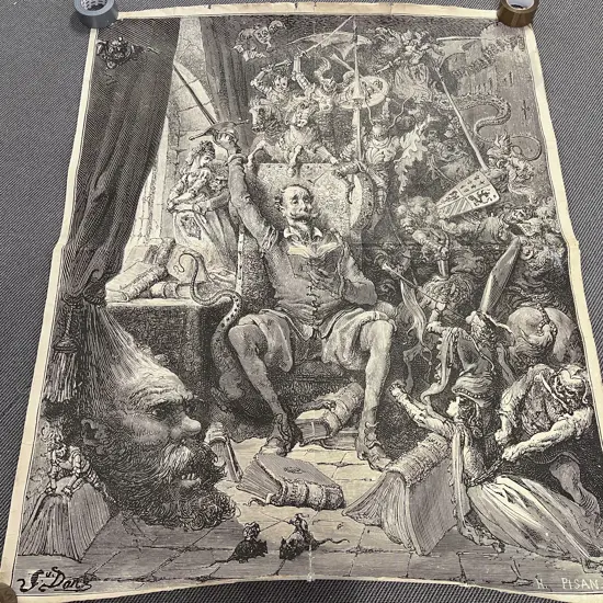 H. Pisan Poster Print Backed On Canvas