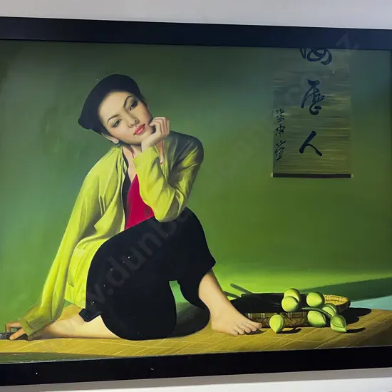 Unsigned Figural Study Acrylic on Canvas Board