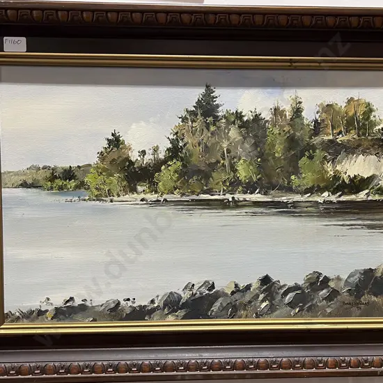 Peter J. Wallers Coastal Landscape Oil